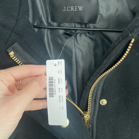 NWT J. Crew Chateau Parka in Italian Stadium Cloth Wool - Picture 6 of 7